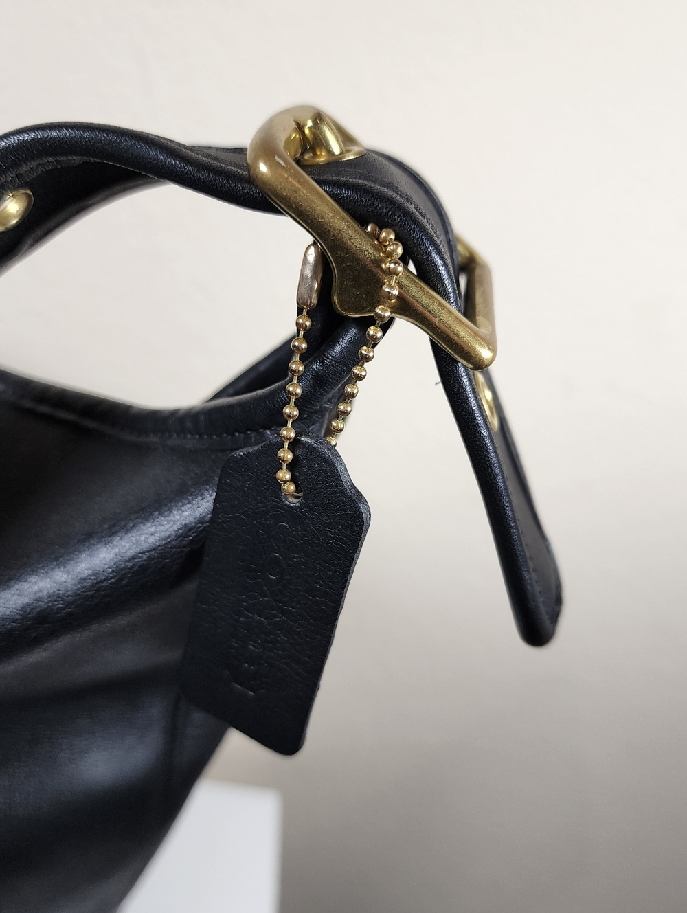 Vintage Coach Navy Duffle Sac #9085 - Picture 3 of 16
